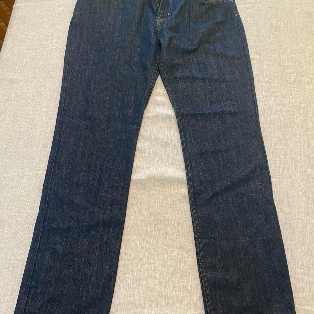 Seven For All Mankind Men's Dark Blue Straight Jeans